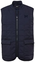 Men+ 464 Colete acolchoado com gola college Azul-marinho