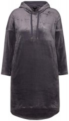 Ulla Popken 834550 Vestido de manga comprida com capuz Antracite