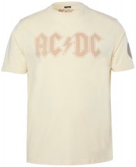 JP1880 836411 AC/DC Classic Logo T-shirt Cinzento areia