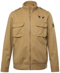 Men+ 641 Casaco de algodão com gola alta Camel