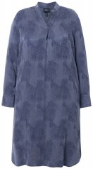 Ulla Popken 837069 Vestido floral Azul-marinho