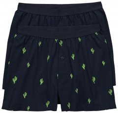 JP1880 837629 Boxers FLEXNAMIC® com estampado de cato Azul-marinho pack de 2