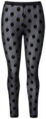 Ulla Popken 837949 Leggings de meia com padrão Preto