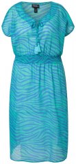 Ulla Popken 838483 Vestido com padrão animal Turquesa
