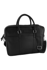 JP1880 838828 Mala para portátil em pele Preto