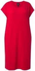 Ulla Popken 839896 Vestido de jersey com strass Rosa