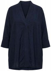 Ulla Popken 840210 Casaco de malha Azul-marinho