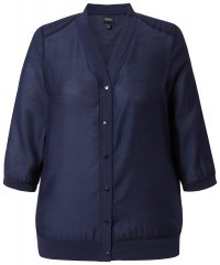 Ulla Popken 841127 Blusa Azul-marinho