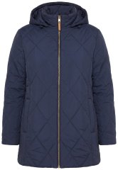 Ulla Popken 841360 Casaco acolchoado Azul-marinho