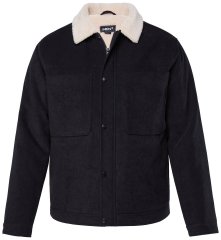 Men+ 545 Casaco com gola teddy Preto
