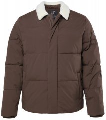 JP1880 842508 Casaco com gola teddy Avelã