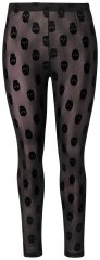 Ulla Popken 842886 Leggings de meia com padrão Preto