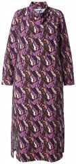 Ulla Popken 843358 Vestido de sweat estampado Ameixa