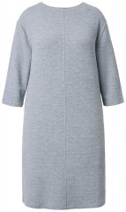 Ulla Popken 843999 Vestido com manga 3/4 Cinzento mesclado