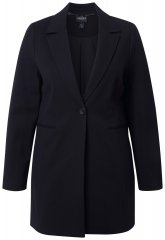 Ulla Popken 844842 Blazer em malha Preto