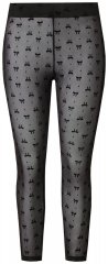 Ulla Popken 844970 Leggings de meia com padrão Preto