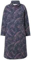 Ulla Popken 844993 Vestido de sweat estampado Azul-marinho