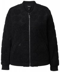 Ulla Popken 845262 Casaco teddy Preto
