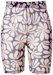 Ulla Popken 845285 Calções anti-fricção florais Preto