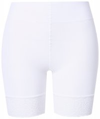Ulla Popken 845319 Calções anti-fricção com renda Branco