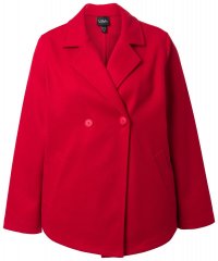 Ulla Popken 846021 Sobretudo polar Vermelho