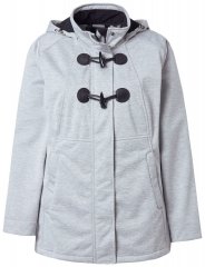 Ulla Popken 846744 Casaco softshell Cinzento mesclado