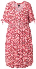 Ulla Popken 846912 Vestido midi estampado Coral