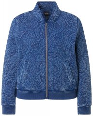 Ulla Popken 847035 Casaco acolchoado Azul ganga