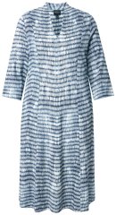 Ulla Popken 847643 Vestido de jersey às riscas Azul-marinho