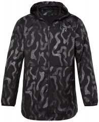 Jay-Pi 847852 Casaco outdoor ultraleve com estampado refletor Preto