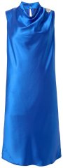 Ulla Popken 847862 Vestido de cetim Azul real
