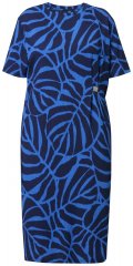 Ulla Popken 848162 Vestido midi estampado Azul-marinho