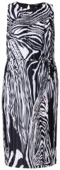 Ulla Popken 848948 Vestido com padrão animal Preto