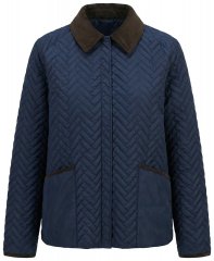 Ulla Popken 849111 Casaco acolchoado Azul-marinho