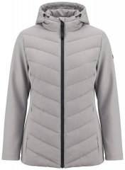 Ulla Popken 849472 Casaco acolchoado Cinzento