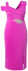 Ulla Popken 849508 Vestido de noite Lilás