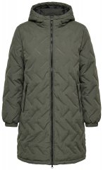 Ulla Popken 849552 Sobretudo acolchoado Verde azeitona