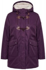 Ulla Popken 849619 Casaco de chuva Roxo escuro