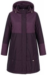Ulla Popken 849908 Casaco de chuva Bordô