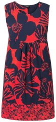 Ulla Popken 850175 Vestido de jersey estampado Coral