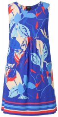 Ulla Popken 850367 Vestido de jersey estampado Azul-marinho