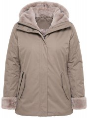 Ulla Popken 850509 Casaco de pelo sintético Taupe