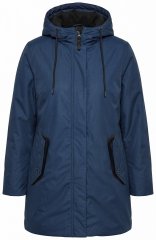 Ulla Popken 850794 Sobretudo técnico Azul-marinho