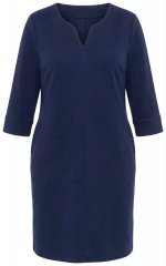Ulla Popken 851220 Vestido com manga 3/4 Azul-marinho