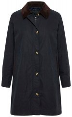 Ulla Popken 851765 Sobretudo de bombazina Azul-marinho