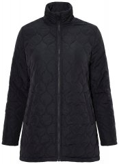 Ulla Popken 851831 Casaco acolchoado Preto