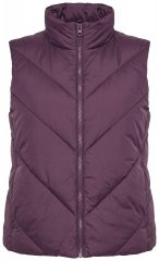 Ulla Popken 851833 Colete acolchoado com gola alta Castanho