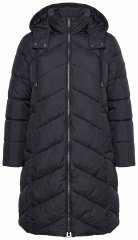 Ulla Popken 851842 Sobretudo acolchoado Preto