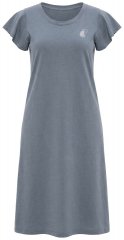 Ulla Popken 852218 Vestido midi de manga curta Cinzento