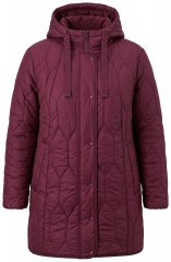 Ulla Popken 852413 Casaco acolchoado Ameixa